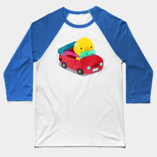 Miss Duck driving her car Baseball T-Shirt